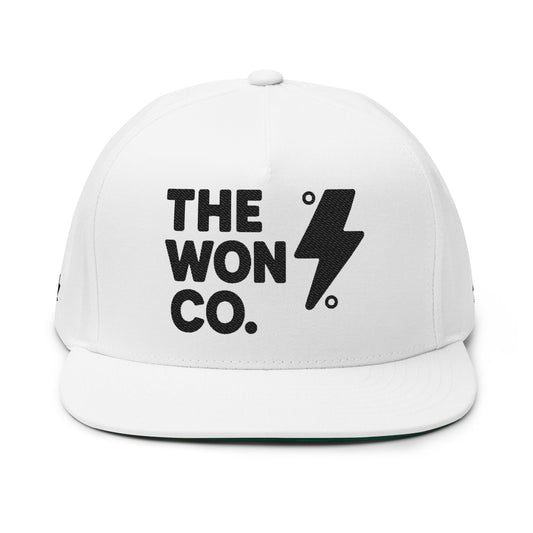 Embroidered Flat Bill Cap - THE WON CO.